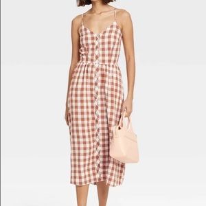 Target a New Day Brown Gingham Dress